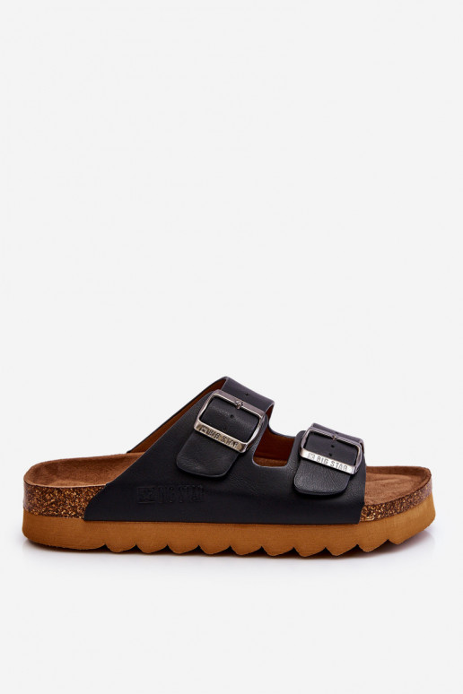 Klasický model Dámske Papuče Big Star LL274477 čierna Klasický model Dámske Papuče Big Star LL274477 čierna