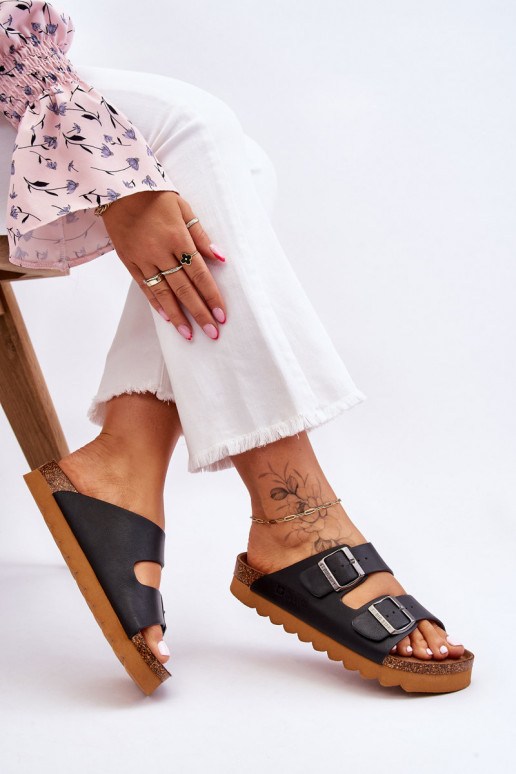 Klasický model Dámske Papuče Big Star LL274477 čierna Klasický model Dámske Papuče Big Star LL274477 čierna