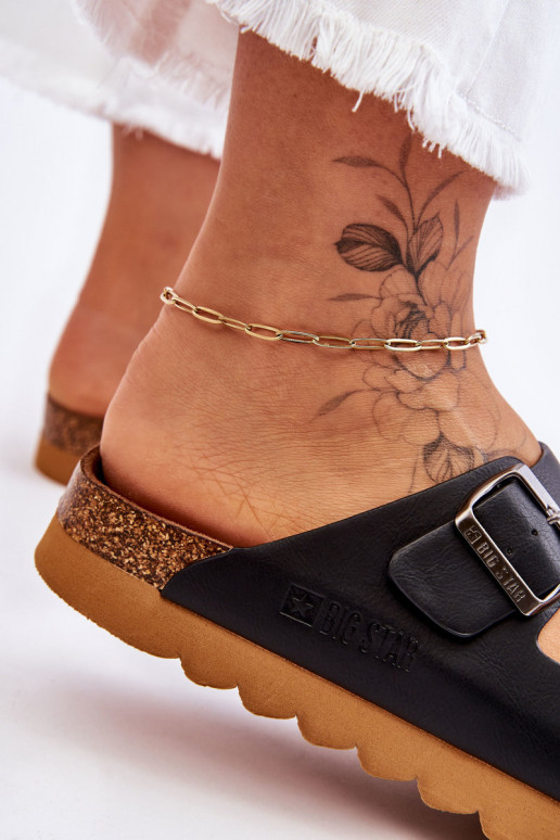 Klasický model Dámske Papuče Big Star LL274477 čierna Klasický model Dámske Papuče Big Star LL274477 čierna