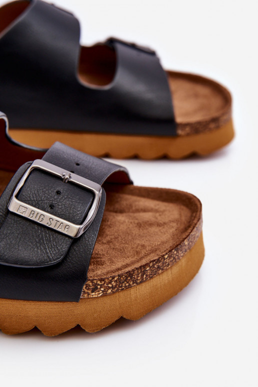 Klasický model Dámske Papuče Big Star LL274477 čierna Klasický model Dámske Papuče Big Star LL274477 čierna