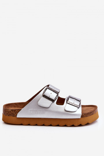 Klasický model Dámske Papuče Big Star LL274476 strieborná farba