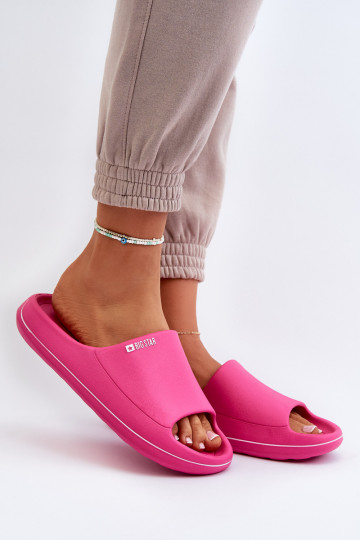 Jednoduché Dámske papuče Big Star NN274A041 Ružová 2