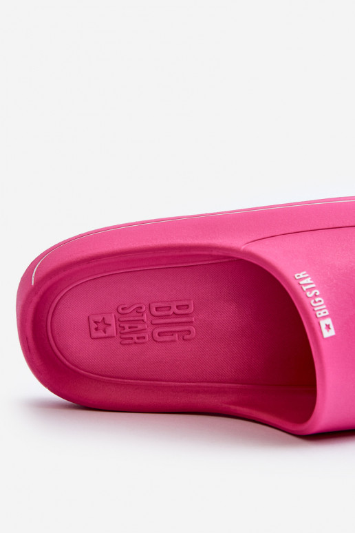 Jednoduché Dámske papuče Big Star NN274A041 Ružová