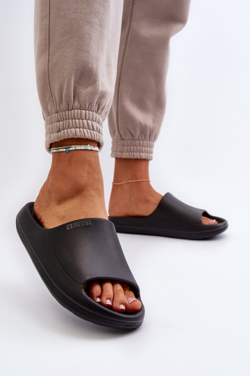 Jednoduché Dámske papuče Big Star NN274A042 čierna