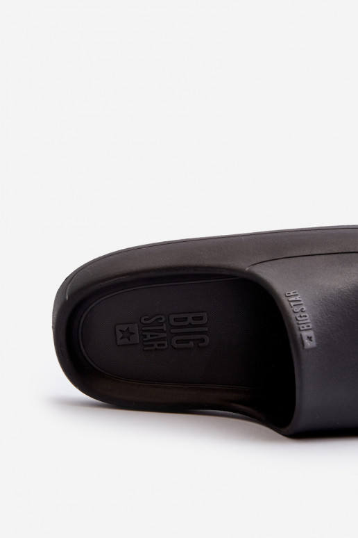 Jednoduché Dámske papuče Big Star NN274A042 čierna