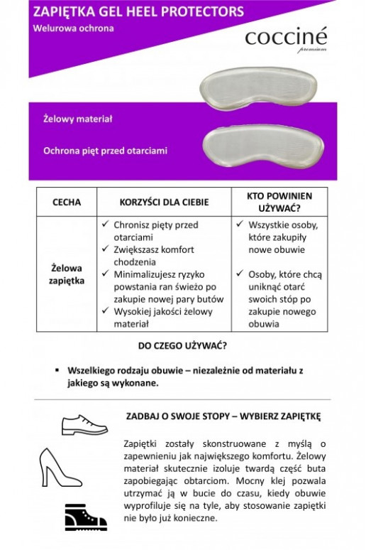 Coccine Gel Heel Protectors chrániče päty