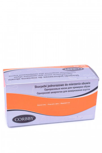 Jednorazové ponožky na vyskúšanie obuvi 120 kusov Corbby