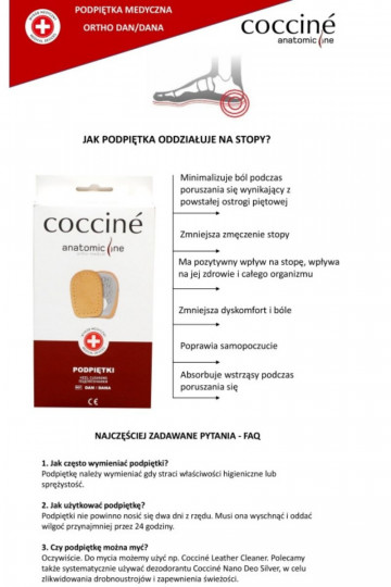 COCCINE ORTHO DAN Podpätky na ostrohy pätové 2