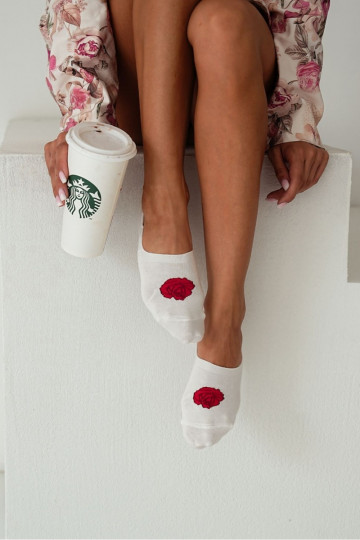Ponožky Micropäty Dámske BaInełniane Ružováa slonovina