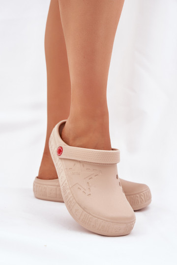 Dámske Ľahké papuče Big Star II275012 béžová 2