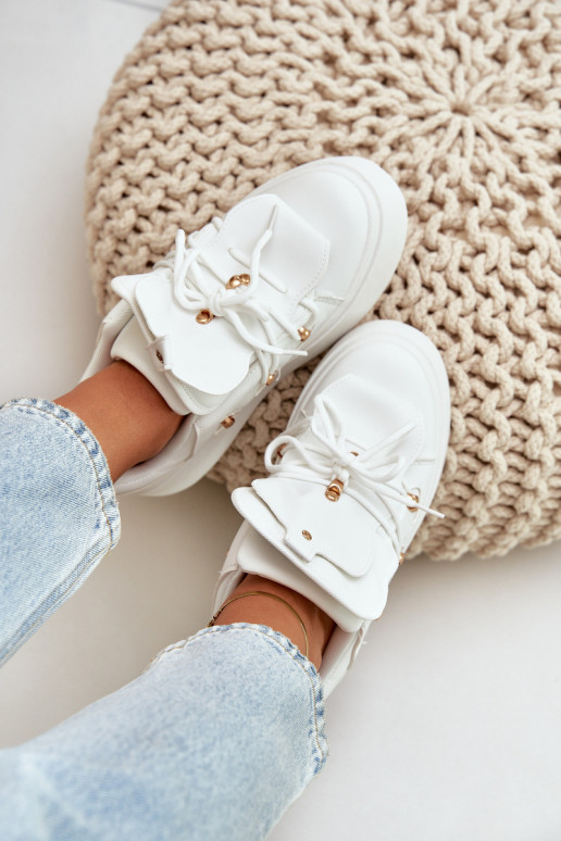 Tenisky model obuvi Dámske s platformou biela farba Dolistana Tenisky model obuvi Dámske s platformou biela farba Dolistana