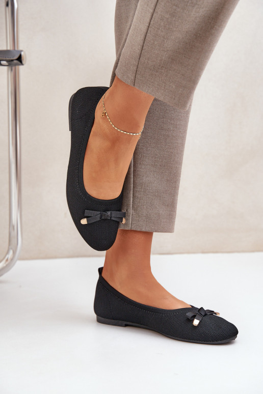 Sieťovina Balerínky so stuhami čierna Bianila Sieťovina Balerínky so stuhami čierna Bianila