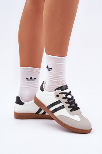 ploché tenisky Tenisky Dámske biely-čierna Loredis 2