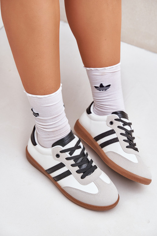 ploché tenisky Tenisky Dámske biely-čierna Loredis