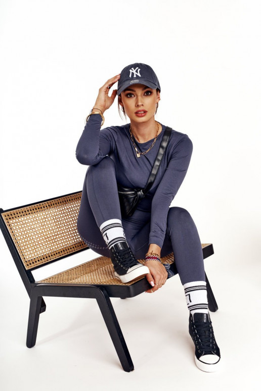 Dámske ležérne topánky s čižmami Big Star DD274330 čierna