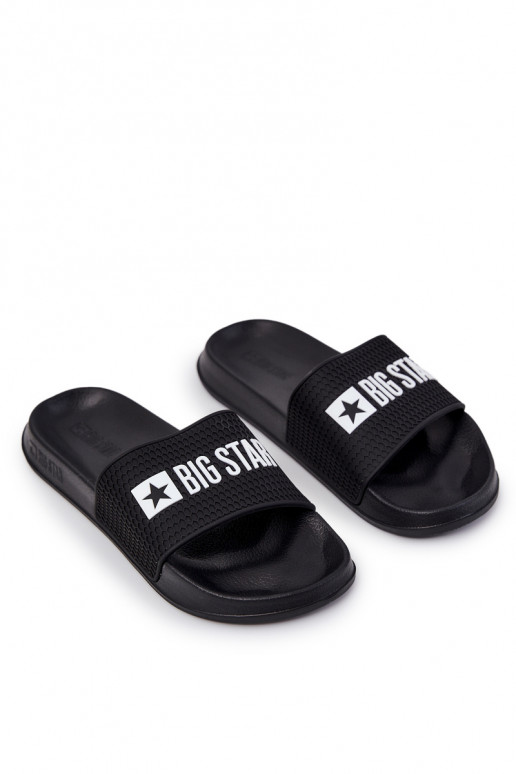 pre mužov Papuče Big Star JJ174505 čierna pre mužov Papuče Big Star JJ174505 čierna