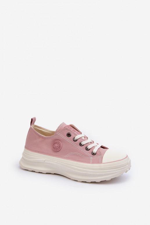 Dámske Topánky s trendovou masívnou podrážkou Big Star NN274129 Ružová