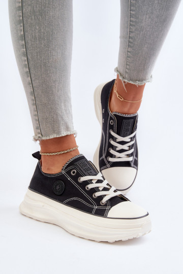 Dámske Topánky s trendovou masívnou podrážkou Big Star NN274125 čierna