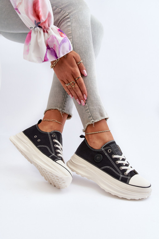 Dámske Topánky s trendovou masívnou podrážkou Big Star NN274125 čierna