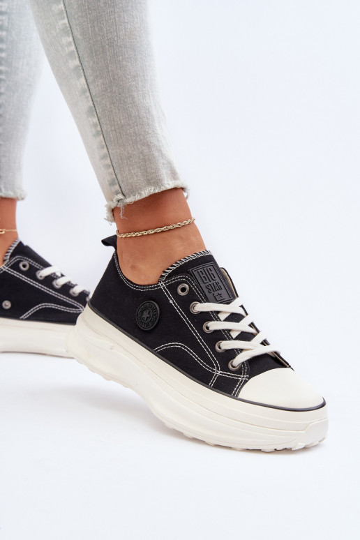 Dámske Topánky s trendovou masívnou podrážkou Big Star NN274125 čierna