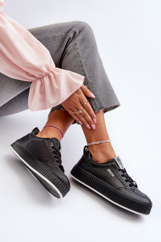 Tenisky model obuvi Dámske s platformou Big Star NN274255 čierna