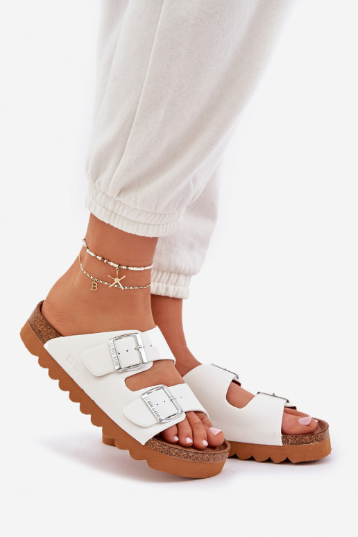 Klasický model Dámske Papuče Big Star LL274480 biela farba