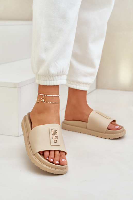 Dámske papuče Big Star LL274A210 béžová