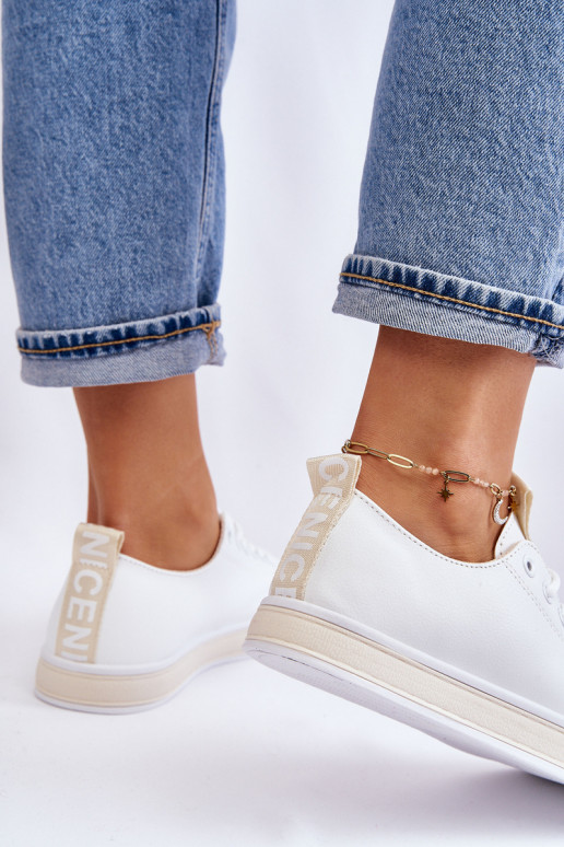 Klasický model tenisiek biely-béžová Ville