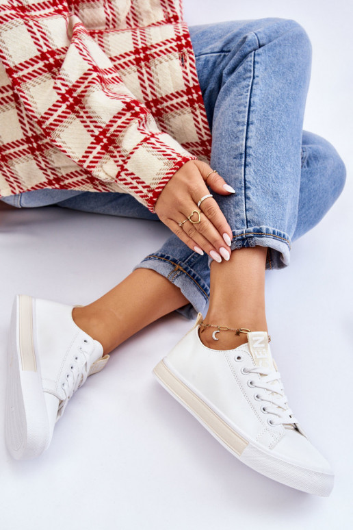 Klasický model tenisiek biely-béžová Ville