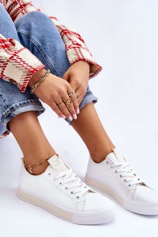 Klasický model tenisiek biely-béžová Ville