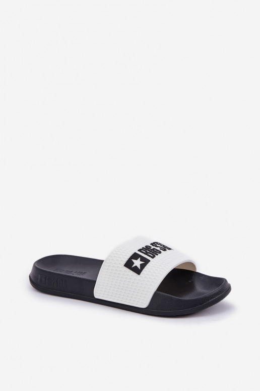 pre mužov Papuče Big Star JJ174506 biela farba pre mužov Papuče Big Star JJ174506 biela farba