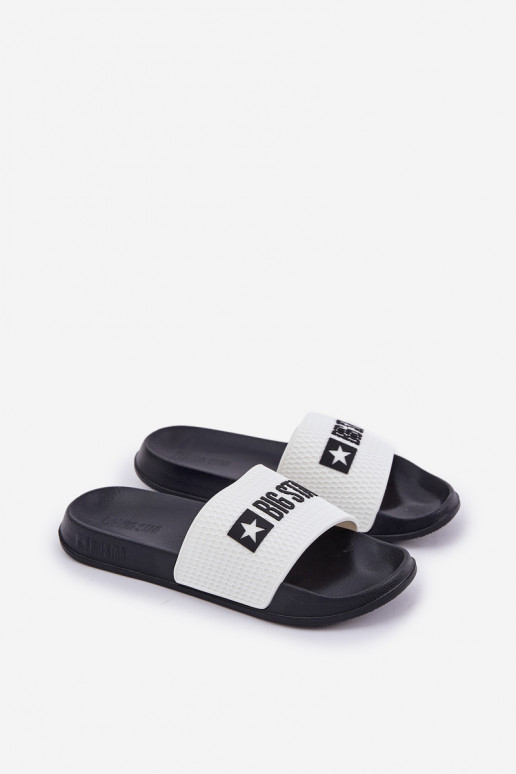 pre mužov Papuče Big Star JJ174506 biela farba pre mužov Papuče Big Star JJ174506 biela farba