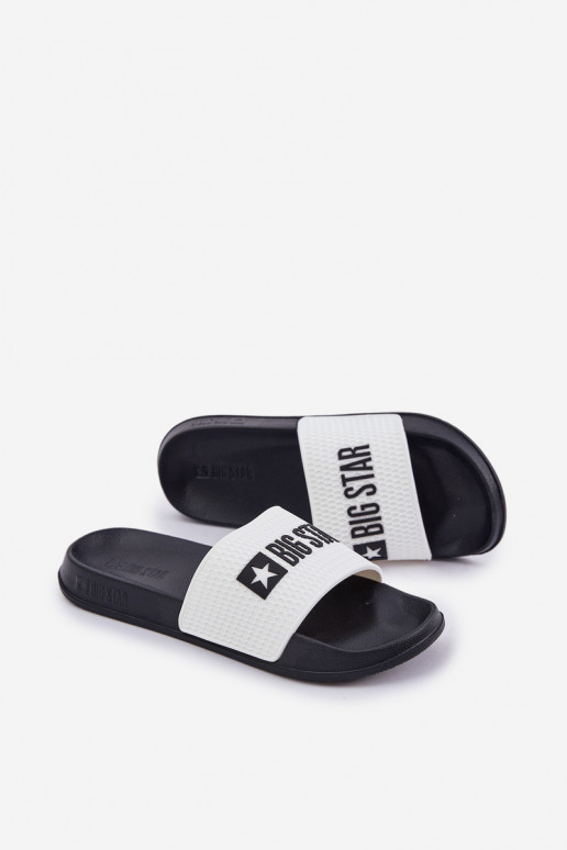 pre mužov Papuče Big Star JJ174506 biela farba pre mužov Papuče Big Star JJ174506 biela farba