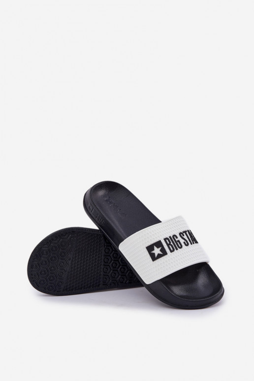 pre mužov Papuče Big Star JJ174506 biela farba pre mužov Papuče Big Star JJ174506 biela farba