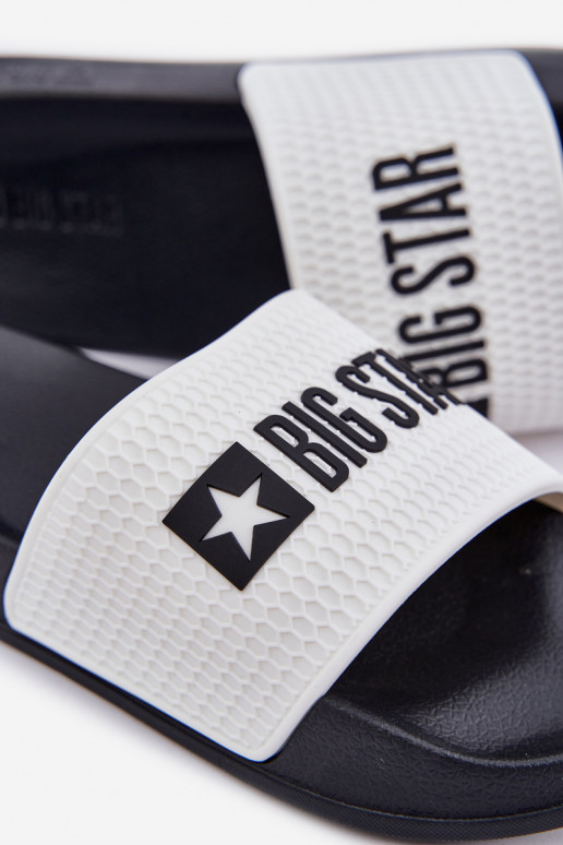 pre mužov Papuče Big Star JJ174506 biela farba pre mužov Papuče Big Star JJ174506 biela farba