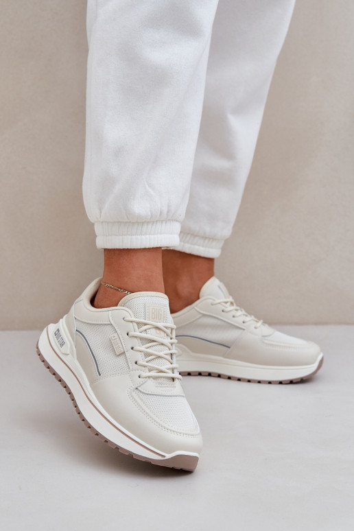 Tenisky model obuvi Dámske Big Star NN274A088 slonovina Tenisky model obuvi Dámske Big Star NN274A088 slonovina