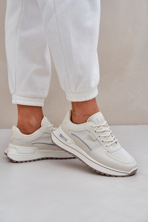 Tenisky model obuvi Dámske Big Star NN274A088 slonovina Tenisky model obuvi Dámske Big Star NN274A088 slonovina