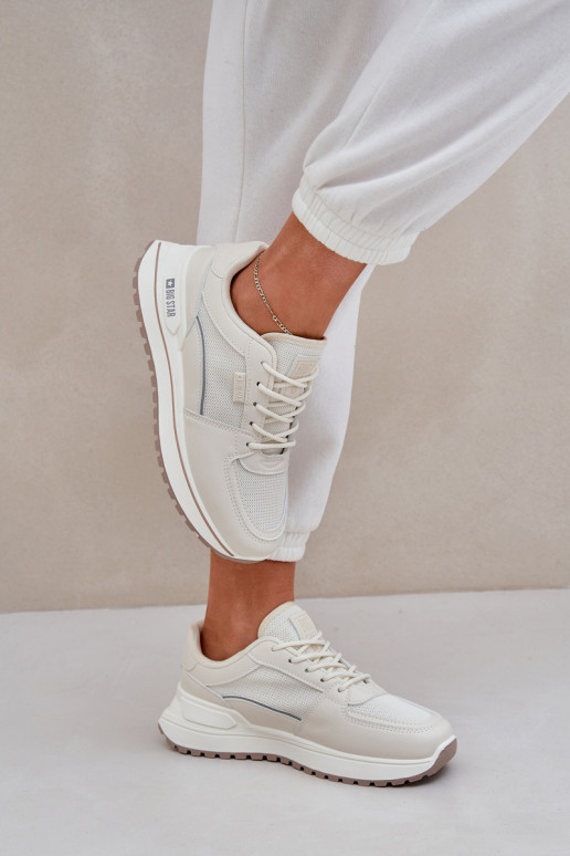 Tenisky model obuvi Dámske Big Star NN274A088 slonovina Tenisky model obuvi Dámske Big Star NN274A088 slonovina