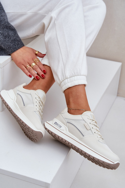 Tenisky model obuvi Dámske Big Star NN274A088 slonovina Tenisky model obuvi Dámske Big Star NN274A088 slonovina