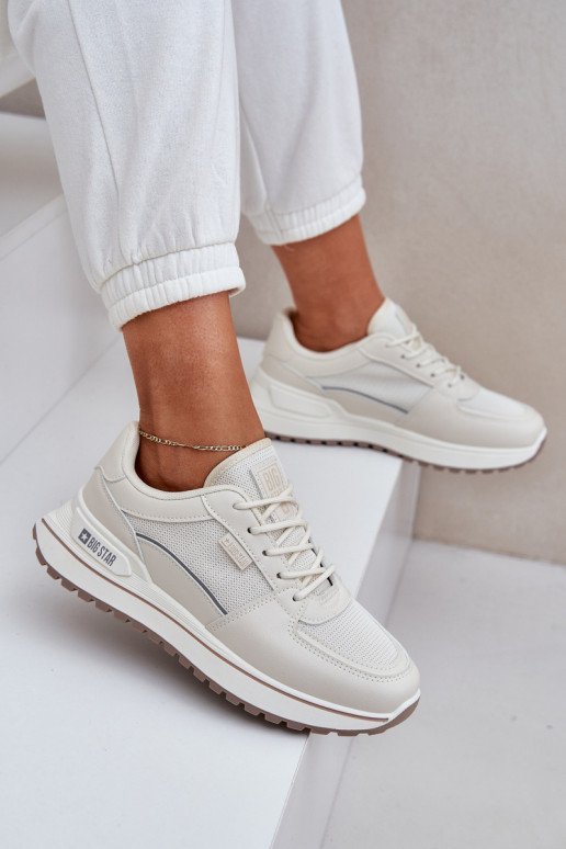 Tenisky model obuvi Dámske Big Star NN274A088 slonovina Tenisky model obuvi Dámske Big Star NN274A088 slonovina