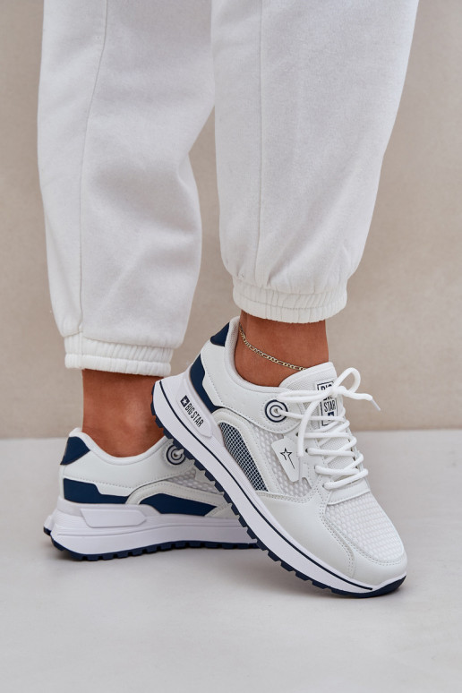 tenisky Tenisky model obuvi Dámske Big Star NN274A103 HI-POLY SYSTEM biely-tmavomodrá tenisky Tenisky model obuvi Dámske Big Star NN274A103 HI-POLY SYSTEM biely-tmavomodrá