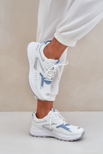 tenisky Dámske Big Star NN274A094 HI-POLY SYSTEM biely-Modrá 2