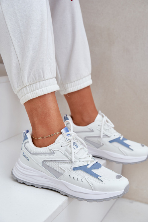 tenisky Dámske Big Star NN274A094 HI-POLY SYSTEM biely-Modrá tenisky Dámske Big Star NN274A094 HI-POLY SYSTEM biely-Modrá