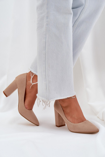 Štekle z eko semišuoIne béžová Florena