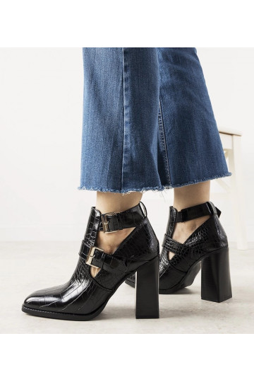 Čierne členkové čižmy s... 2