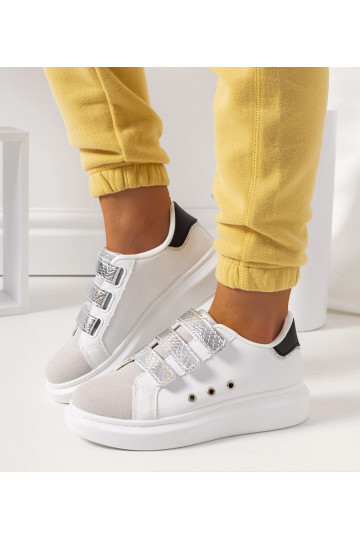 Dámske bielo-strieborné...