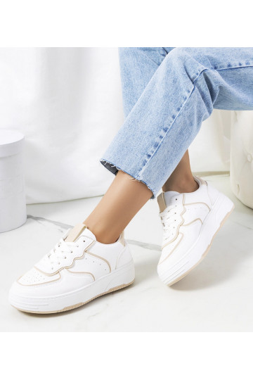 Bielo-béžové dámske tenisky...