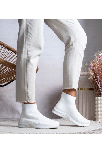 Biele vysoké tenisky Salgado