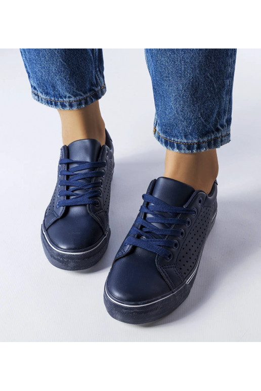 Tmavo modré tenisky z ekokože Joffre