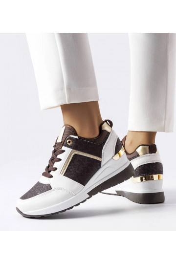 Hnedo-biele tenisky Desche... 2